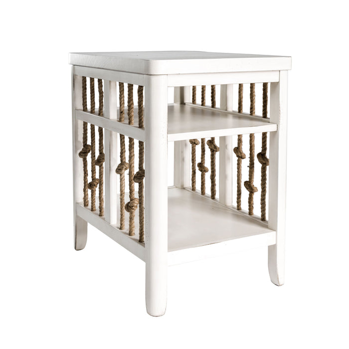 Dockside - Chair Side Table - White Capital Discount Furniture Home Furniture, Home Decor, Furniture