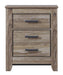Zelen - Warm Gray - Two Drawer Night Stand Capital Discount Furniture Home Furniture, Furniture Store