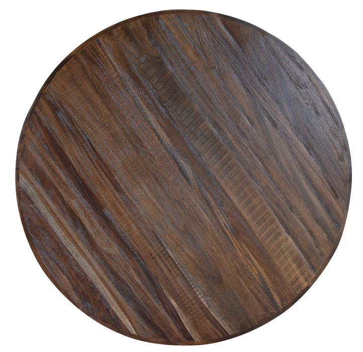Rock Valley - Dining Table Round - Dark Brown Capital Discount Furniture Home Furniture, Furniture Store