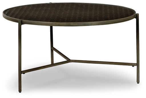 Doraley - Brown / Gray - Round Cocktail Table Capital Discount Furniture Home Furniture, Furniture Store