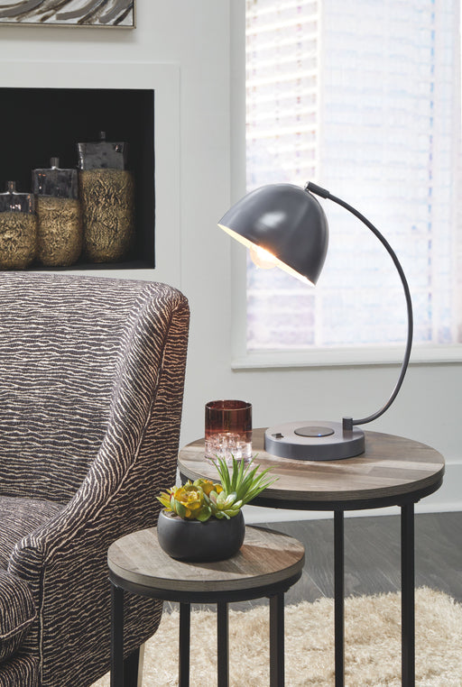 Austbeck - Gray - Metal Desk Lamp Capital Discount Furniture Home Furniture, Furniture Store