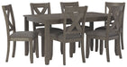 Caitbrook - Gray - Rect Drm Table Set (Set of 7) Capital Discount Furniture Home Furniture, Furniture Store