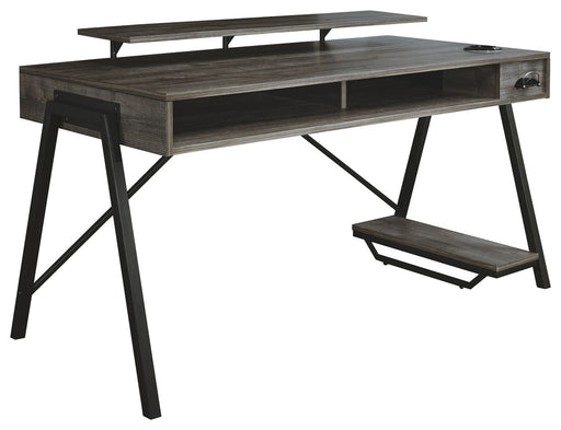 Barolli - Gunmetal Gray - Gaming Desk Capital Discount Furniture Home Furniture, Home Decor, Furniture