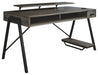 Barolli - Gunmetal Gray - Gaming Desk Capital Discount Furniture Home Furniture, Furniture Store