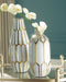 Mohsen - Gold Finish / White - Vase Set (Set of 2) Capital Discount Furniture Home Furniture, Furniture Store