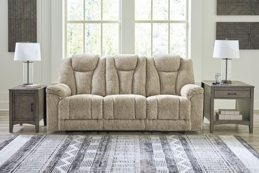 Hindmarsh - Stone - Power Reclining Sofa With Adj Headrest Capital Discount Furniture Home Furniture, Furniture Store