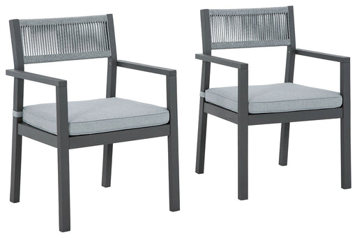 Eden Town - Gray / Light Gray - Arm Chair With Cushion (Set of 2) Capital Discount Furniture Home Furniture, Home Decor, Furniture