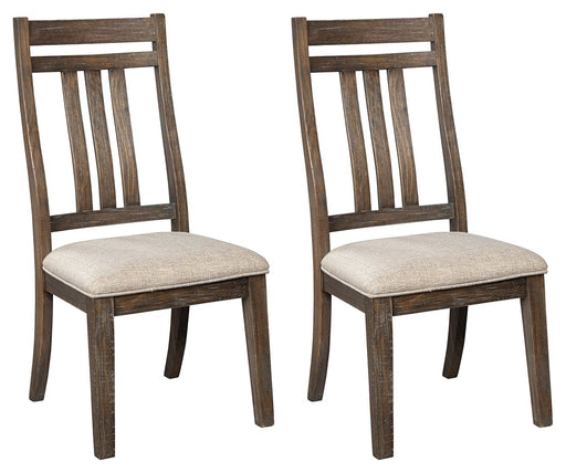 Wyndahl - Rustic Brown - Dining Uph Side Chair  - Slatback Capital Discount Furniture Home Furniture, Furniture Store