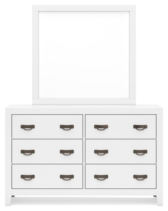 Binterglen - White - Dresser And Mirror Capital Discount Furniture Home Furniture, Furniture Store