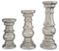 Rosario - Silver Finish - Candle Holder Set (Set of 3) Capital Discount Furniture Home Furniture, Furniture Store