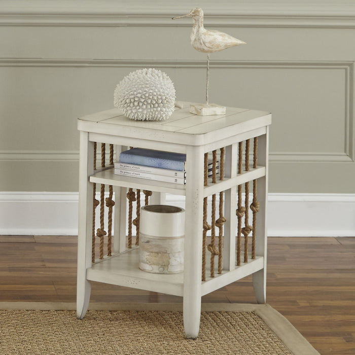Dockside - Chair Side Table - White Capital Discount Furniture Home Furniture, Furniture Store