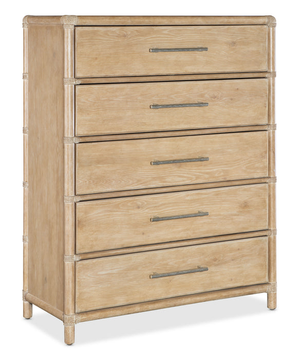 Retreat - Pole Rattan Five-Drawer Chest Capital Discount Furniture Home Furniture, Furniture Store