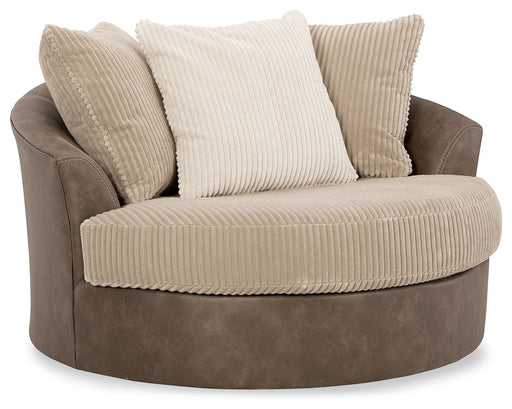 Keskin - Sand - Oversized Swivel Accent Chair Capital Discount Furniture Home Furniture, Furniture Store