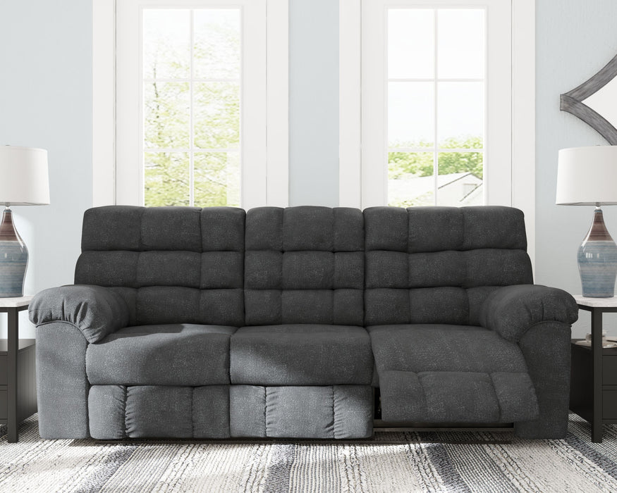 Wilhurst - Marine - Rec Sofa W/Drop Down Table Capital Discount Furniture Home Furniture, Furniture Store