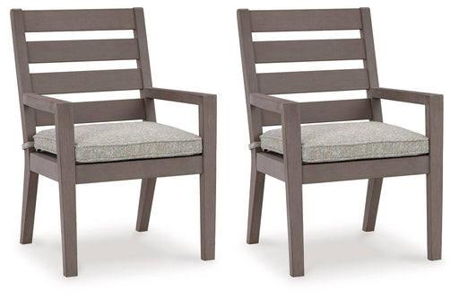 Hillside Barn - Gray / Brown - Arm Chair With Cushion (Set of 2) Capital Discount Furniture Home Furniture, Furniture Store