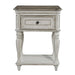 Magnolia Manor - Leg Nightstand - White Capital Discount Furniture Home Furniture, Furniture Store