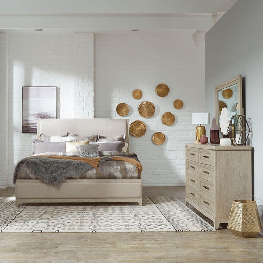 Belmar - Upholstered Bed, Dresser & Mirror Set Capital Discount Furniture Home Furniture, Furniture Store