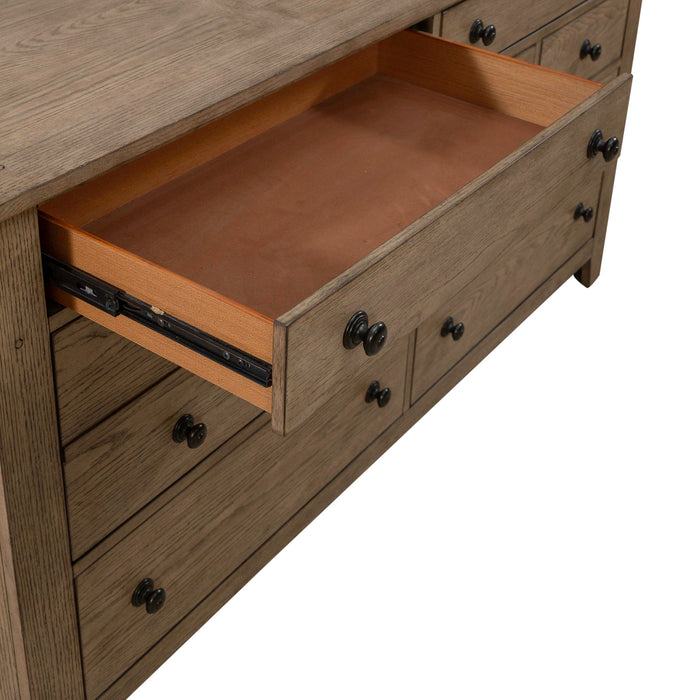 Grandpas Cabin - 7 Drawers Dresser - Light Brown Capital Discount Furniture Home Furniture, Furniture Store