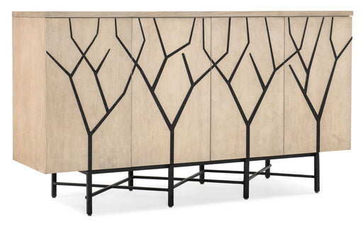 Melange - Branched Four Door Entertainment Credenza - Light Brown Capital Discount Furniture Home Furniture, Furniture Store