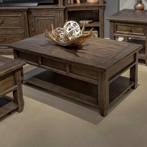 Paradise Valley - Lift Top Cocktail Table - Dark Brown Capital Discount Furniture Home Furniture, Furniture Store