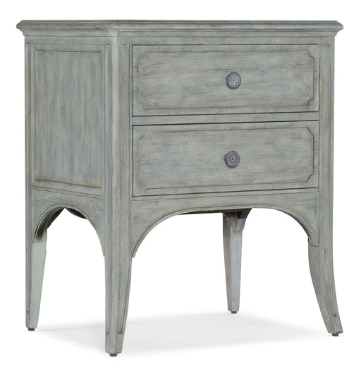 Charleston - Two-Drawer Accent Table - LIght Blue Capital Discount Furniture Home Furniture, Furniture Store