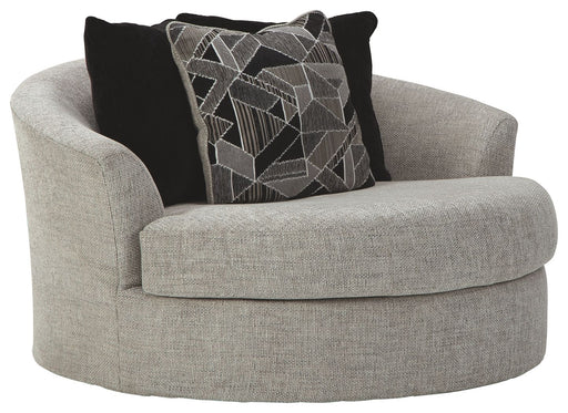 Megginson - Storm - Oversized Round Swivel Chair Capital Discount Furniture Home Furniture, Furniture Store