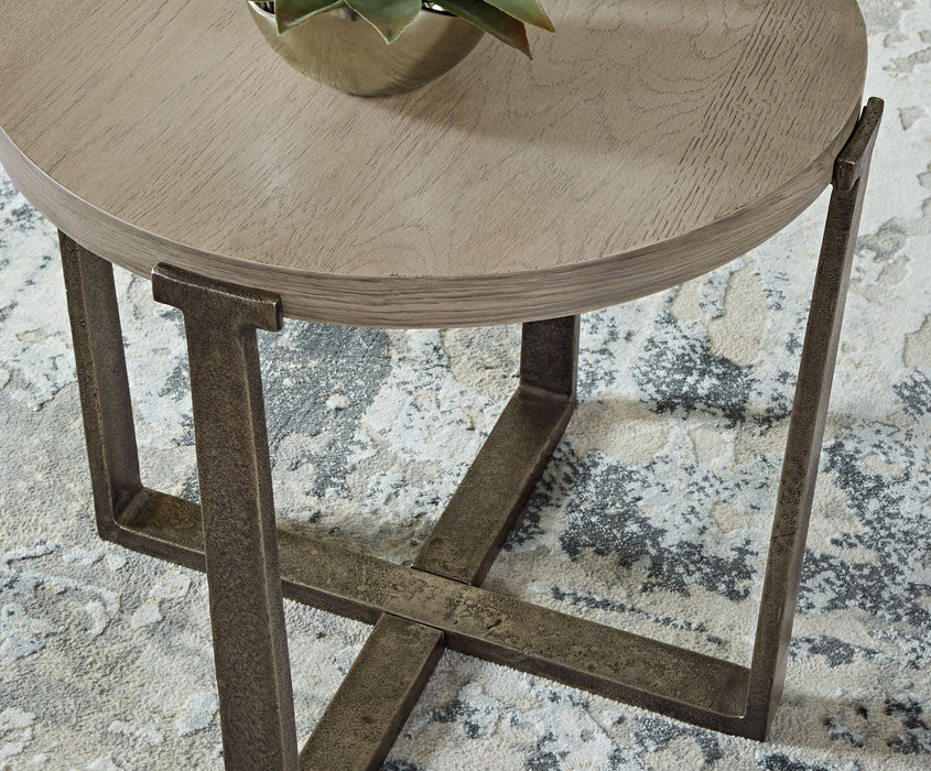 Dalenville - Gray - Round End Table