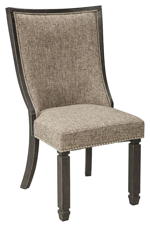Tyler - Black / Grayish Brown - Dining Uph Side Chair  - Framed Back Capital Discount Furniture Home Furniture, Furniture Store