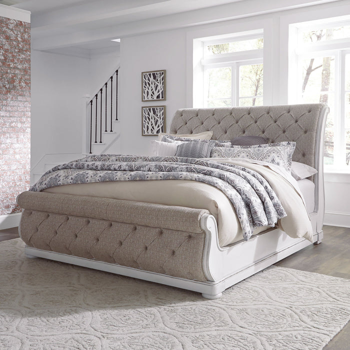 Magnolia Manor - Uph Sleigh Bed Capital Discount Furniture Home Furniture, Furniture Store
