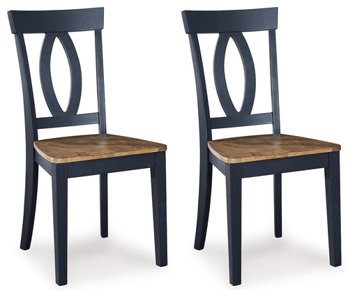 Landocken - Brown / Blue - Dining Room Side Chair (Set of 2) Capital Discount Furniture Home Furniture, Home Decor, Furniture