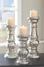 Rosario - Silver Finish - Candle Holder Set (Set of 3) Capital Discount Furniture Home Furniture, Home Decor, Furniture