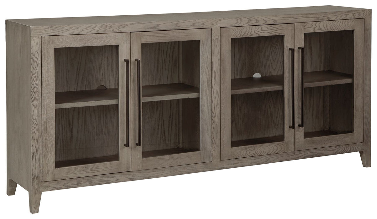 Dalenville - Warm Gray - Accent Cabinet - 4 Doors Capital Discount Furniture Home Furniture, Home Decor, Furniture