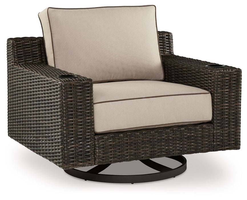 Coastline Bay - Brown - Swivel Lounge W/ Cushion Capital Discount Furniture Home Furniture, Furniture Store