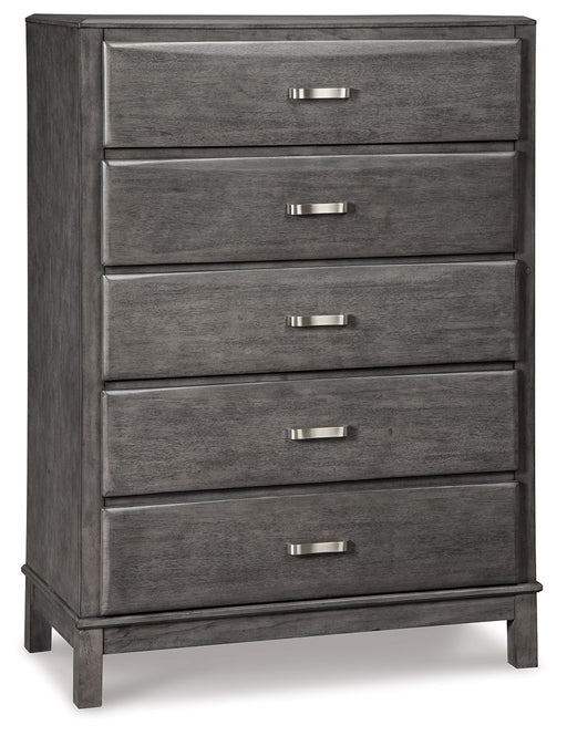 Caitbrook - Gray - Five Drawer Chest Capital Discount Furniture Home Furniture, Furniture Store