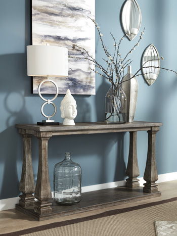 Johnelle - Gray - Sofa Table Capital Discount Furniture Home Furniture, Furniture Store