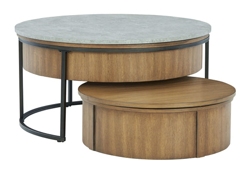 Fridley - Gray / Brown / Black - Nesting Cocktail Tables (Set of 2) Capital Discount Furniture Home Furniture, Furniture Store