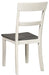 Nelling - White / Brown / Beige - Dining Room Side Chair Capital Discount Furniture Home Furniture, Furniture Store