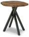 Haileeton - Brown / Black - Round End Table Capital Discount Furniture Home Furniture, Furniture Store