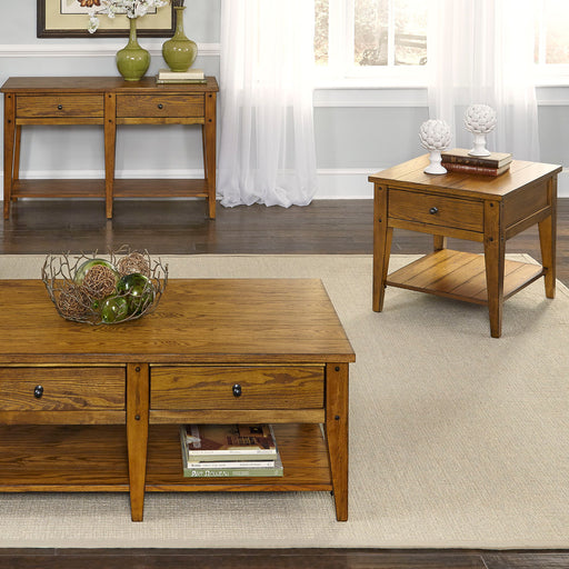Lake House - 3 Piece Set (1-Cocktail 2-End Tables) Capital Discount Furniture Home Furniture, Furniture Store