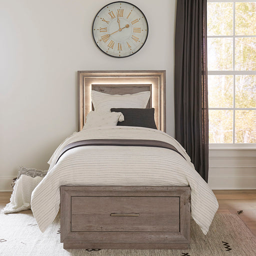 Horizons - Twin Storage Bed - Medium Gray Capital Discount Furniture Home Furniture, Furniture Store
