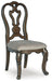 Maylee - Dark Brown - Dining Upholstered Side Chair Capital Discount Furniture Home Furniture, Furniture Store