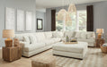 Zada - Ivory - 5 Pc. - Corner Sofa 4 Pc Sectional, Ottoman Capital Discount Furniture Home Furniture, Furniture Store