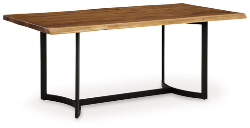 Fortmaine - Brown / Black - Rectangular Dining Room Table Capital Discount Furniture Home Furniture, Furniture Store