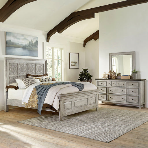 Heartland - Farmhouse - Panel Bed, Dresser & Mirror Set Capital Discount Furniture Home Furniture, Furniture Store