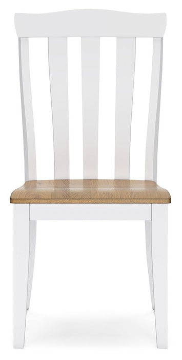 Ashbryn - White / Natural - Dining Room Side Chair Capital Discount Furniture Home Furniture, Furniture Store