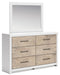 Charbitt - Two-tone - Dresser And Mirror Capital Discount Furniture Home Furniture, Furniture Store