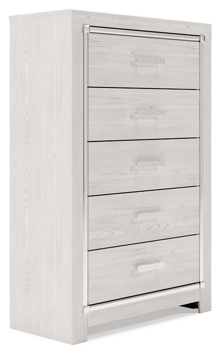 Altyra - White - Five Drawer Chest Capital Discount Furniture Home Furniture, Furniture Store