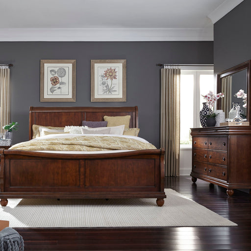 Rustic Traditions - Sleigh Bed, Dresser & Mirror Capital Discount Furniture Home Furniture, Furniture Store
