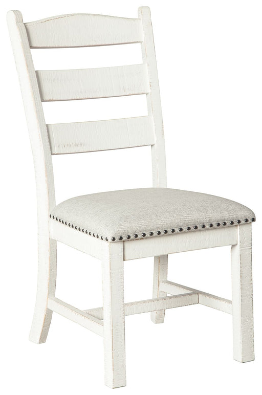 Valebeck - Beige / White - Dining Uph Side Chair Capital Discount Furniture Home Furniture, Furniture Store