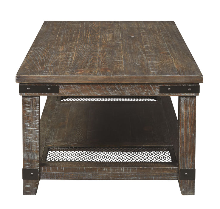 Danell - Brown - Rectangular Cocktail Table Capital Discount Furniture Home Furniture, Furniture Store